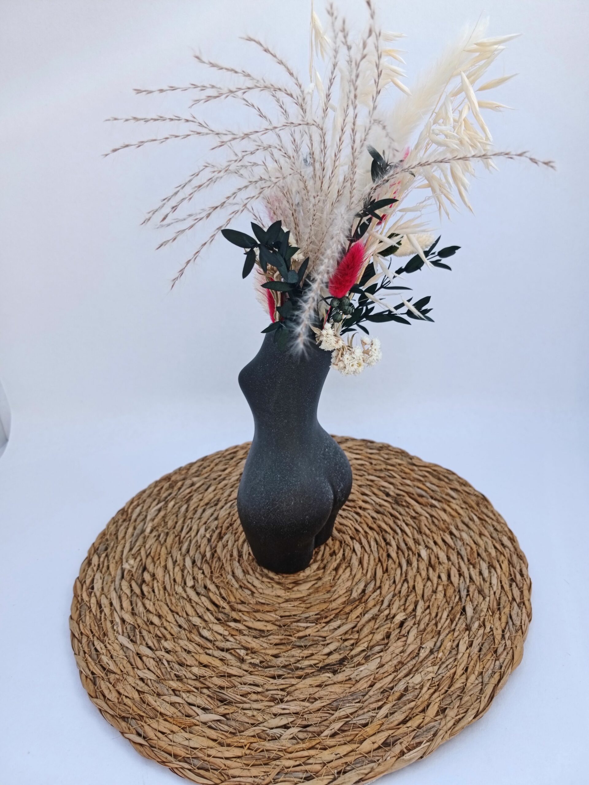 VASE NOIR BUSTE DE FEMME – Image 2