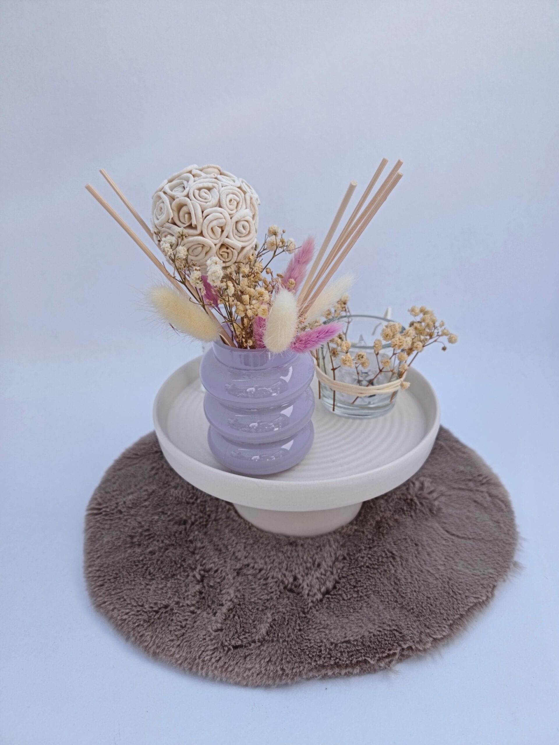 Beau plateau résine et son diffuseur de parfum – Image 2